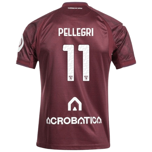 Pietro Pellegri Torino FC 2024/25 Home Soccer Jersey by Joma