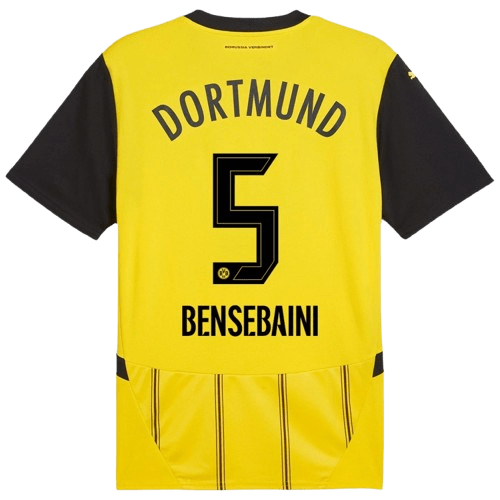 Ramy Bensebaini Borussia Dortmund 2024/25 Home Soccer Jersey by PUMA