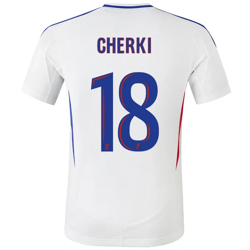Rayan Cherki Olympique Lyonnais 2024/25 Home Soccer Jersey by Adidas
