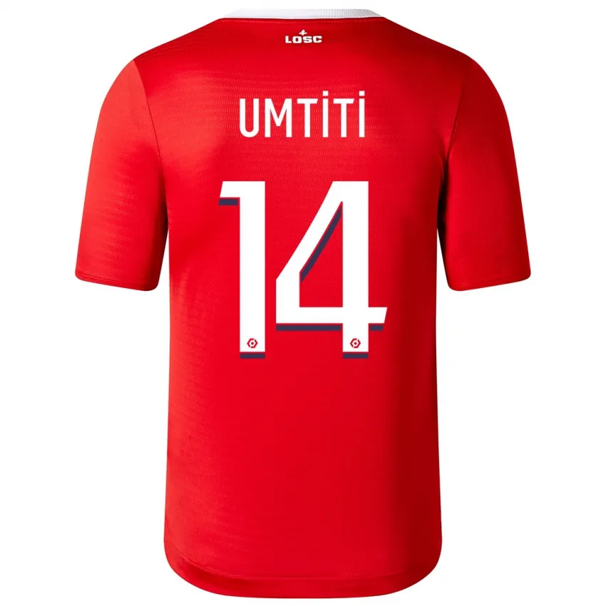 Samuel Umtiti Lille OSC 2023/24 Home Soccer Jersey by New Balance