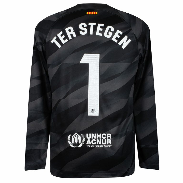 Ter Stegen FC Barcelona 2023/24 Goalkeeper Soccer Jersey by Nike