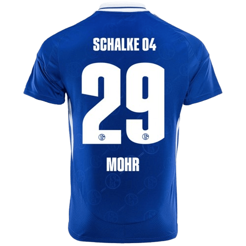 Tobias Mohr Schalke 2024/25 Home Soccer Jersey by Adidas