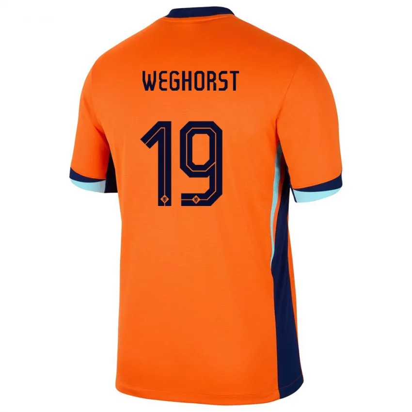 Wout Weghorst Netherlands 2024/25 Home Soccer Jersey by Nike