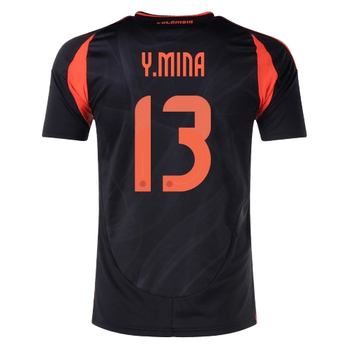 Yerry Mina Colombia 2024/25 Away Soccer Jersey by Adidas
