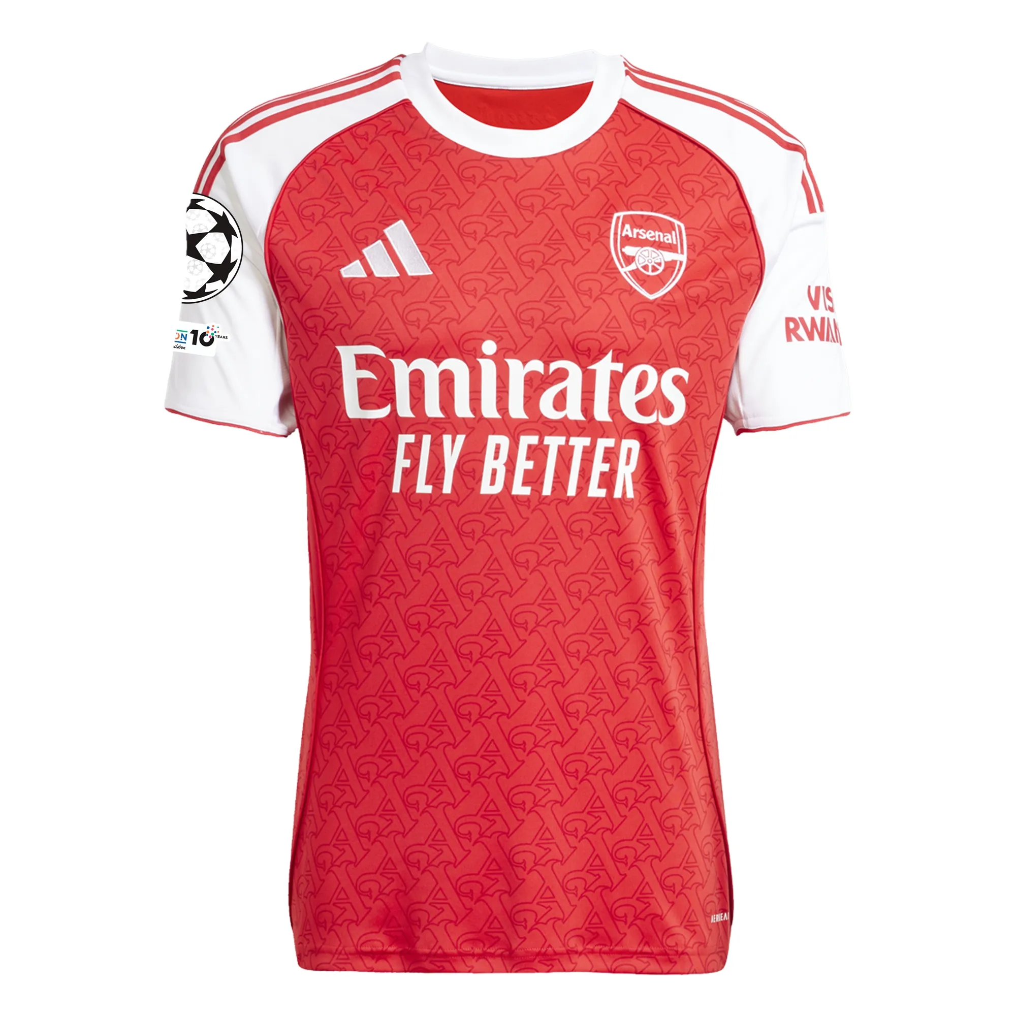 Arsenal 2025/26 UCL Home Soccer Jersey by Adidas
