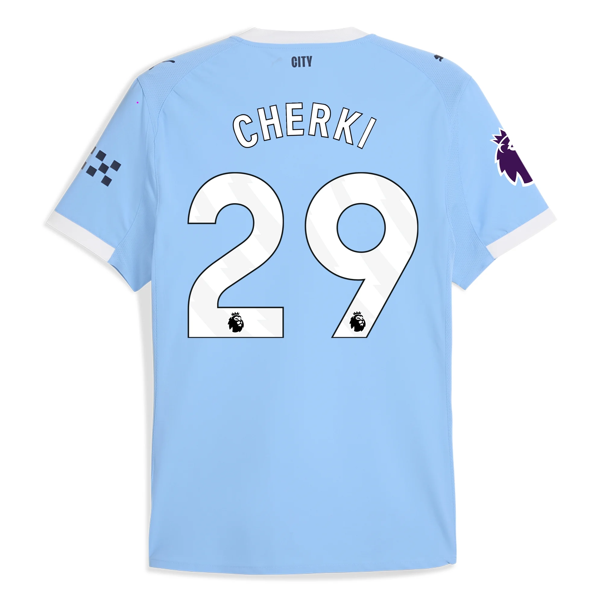 Rayan Cherki Manchester City 2025/26 Authentic Home Soccer Jersey by PUMA