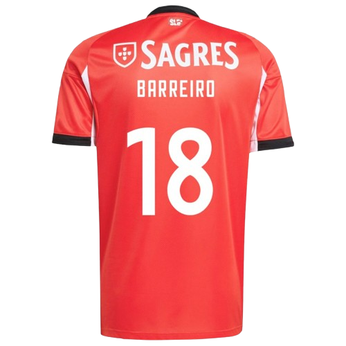Leandro Barreiro Benfica 2025/26 Home Soccer Jersey by Adidas