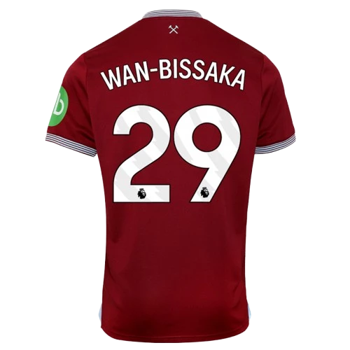 Aaron Wan-Bissaka West Ham 2025/26 Home Soccer Jersey by Umbro