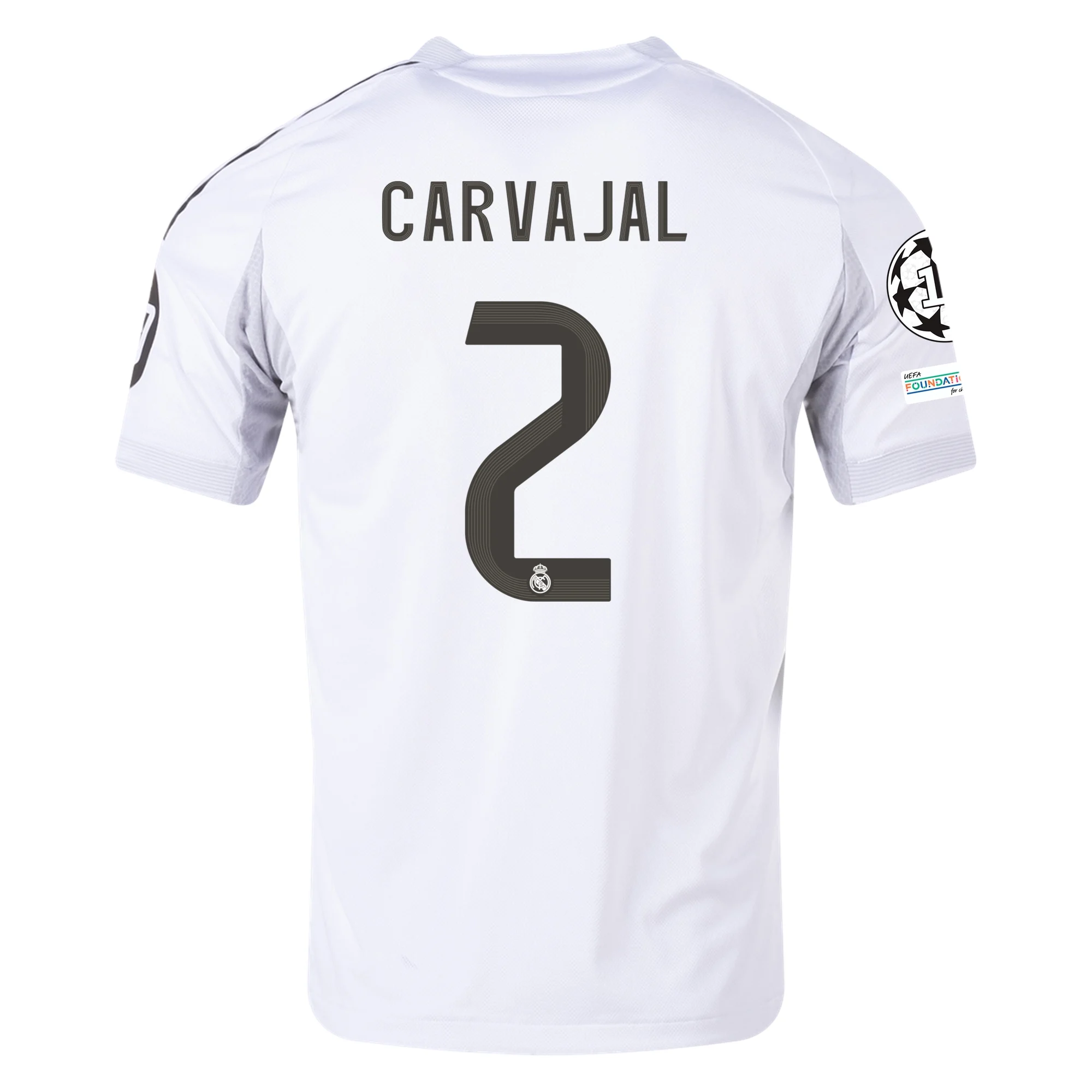 Dani Carvajal Real Madrid 2025/26 Authentic Home Soccer Jersey by Adidas