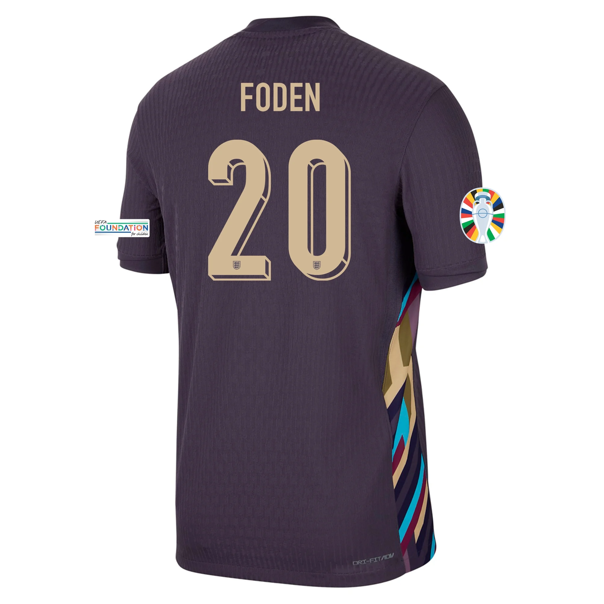 Phil Foden England 2024/25 Away Soccer Jersey by Nike