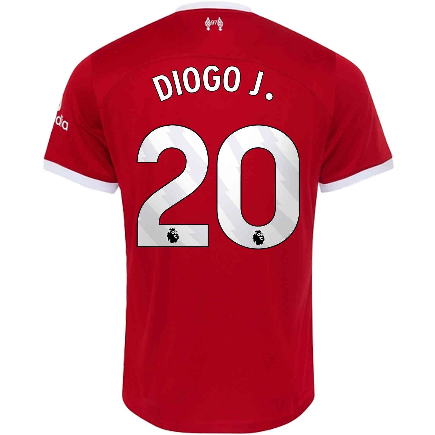 Diogo Jota Liverpool Home Soccer Jersey 2023/24 by Adidas