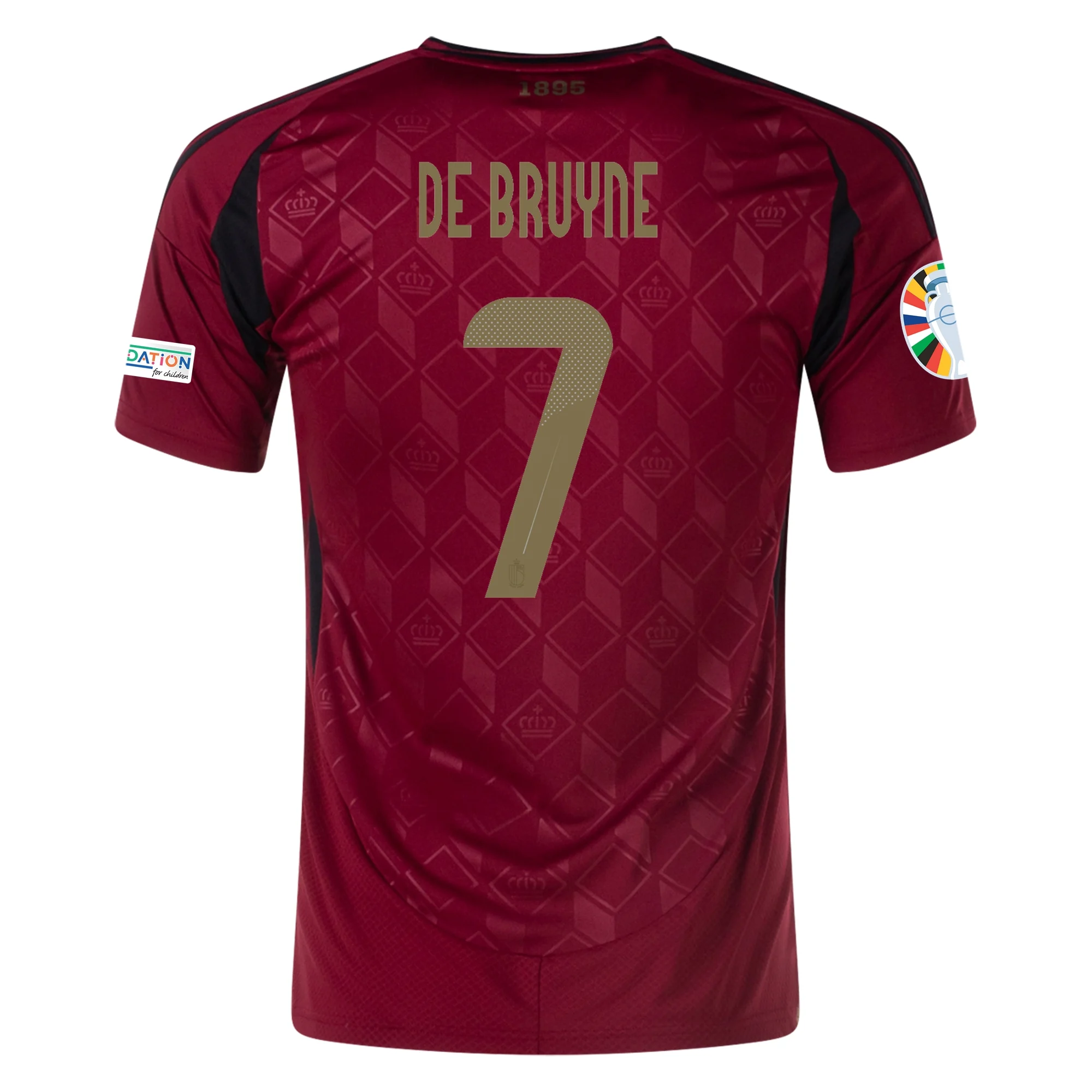 Kevin De Bruyne Belgium 2024/25 Home Soccer Jersey by Adidas