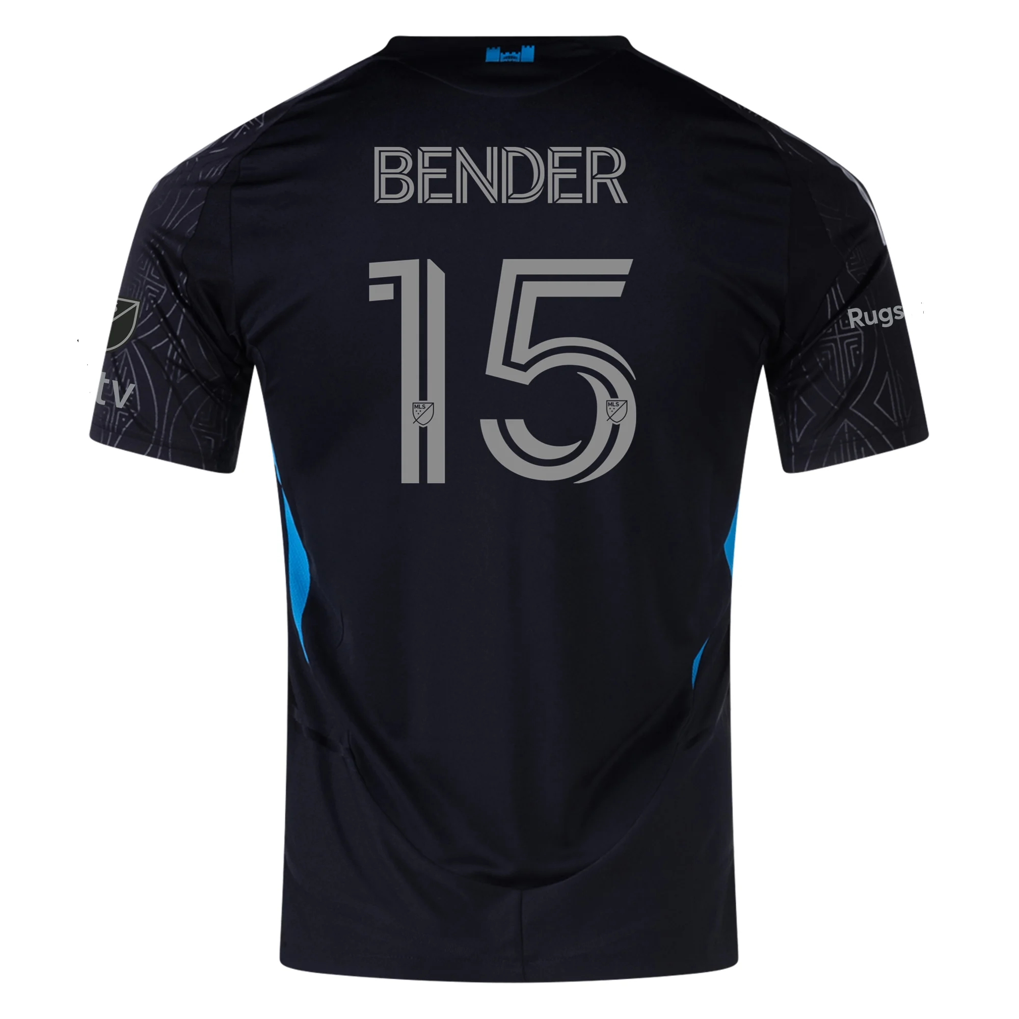 Ben Bender Charlotte FC 2025 Authentic Away Soccer Jersey by Adidas