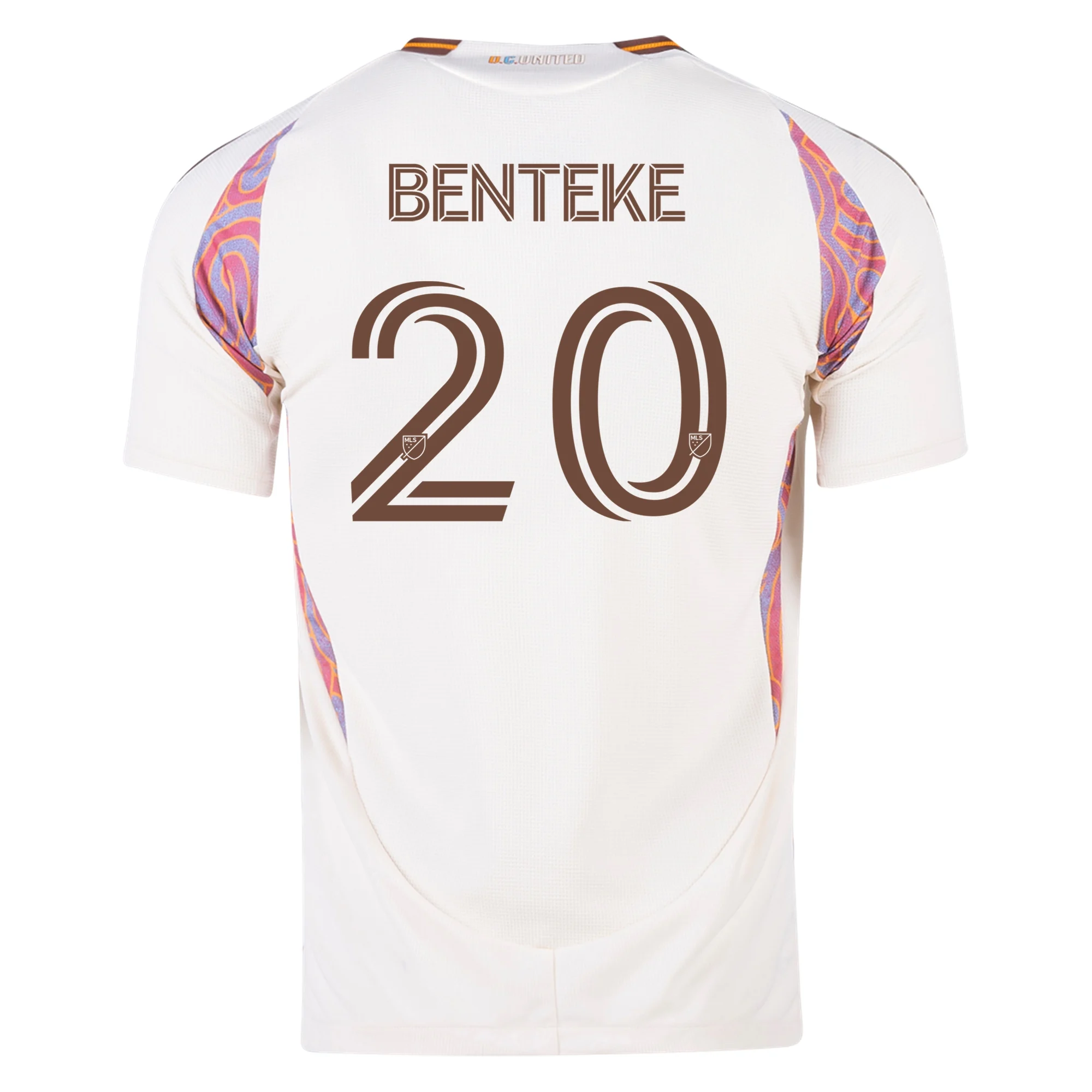 Christian Benteke DC United 2025 Authentic Away Soccer Jersey by Adidas