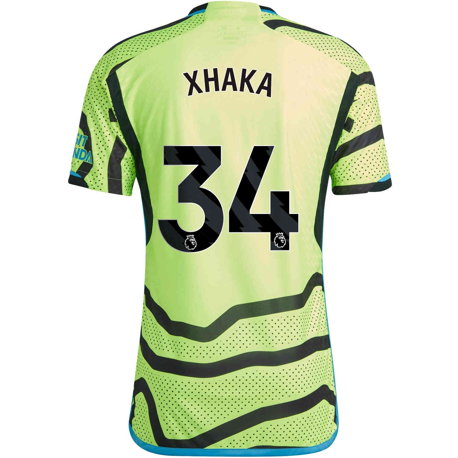Granit Xhaka Arsenal 2023/24 Away Soccer Jersey by Adidas