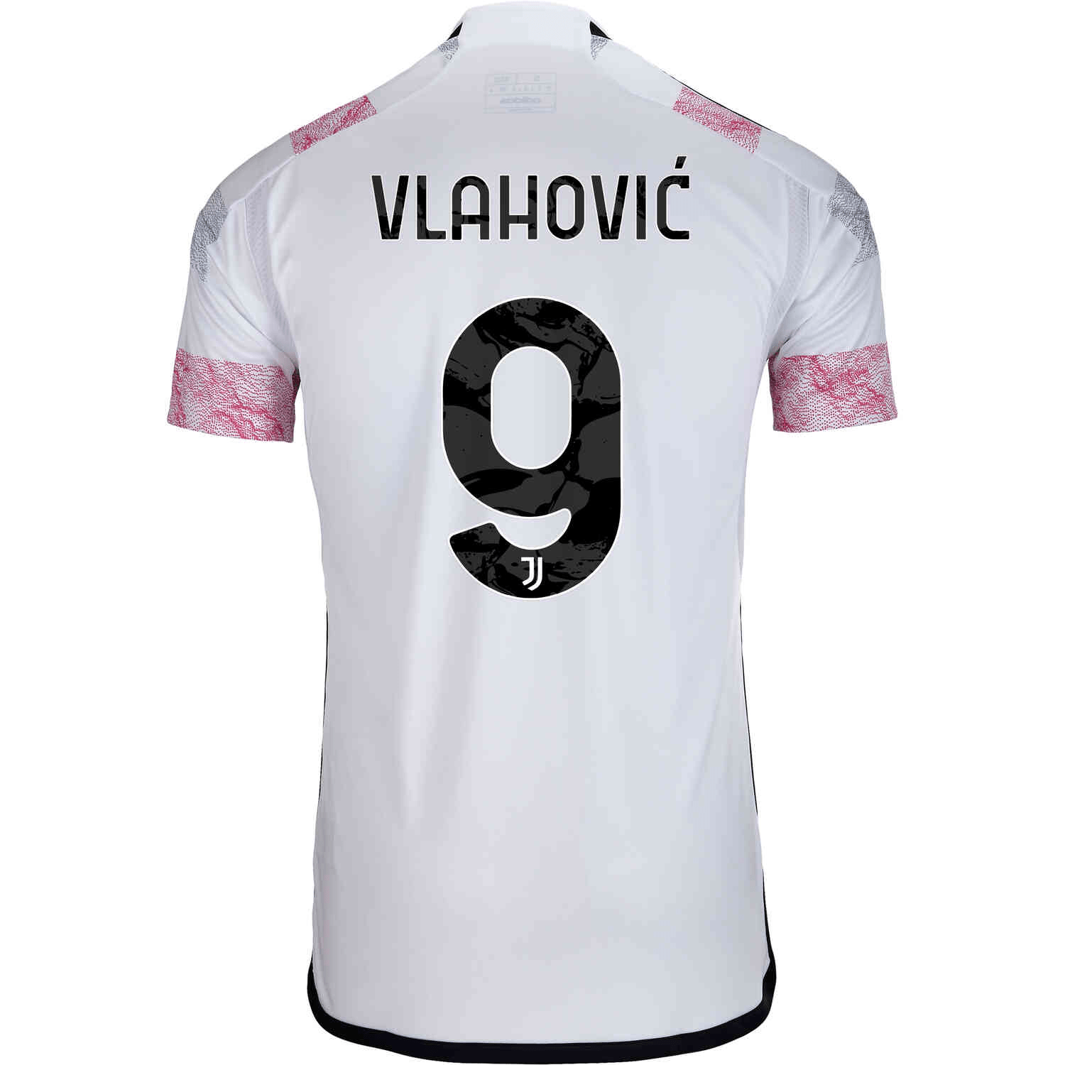 Dusan Vlahovic Juventus FC 2023/24 Away Soccer Jersey by Adidas