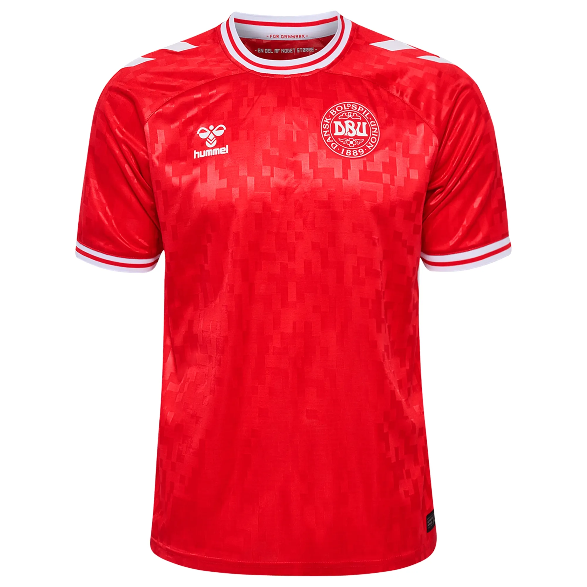 Denmark 2024/25 Home Soccer Jersey by Hummel