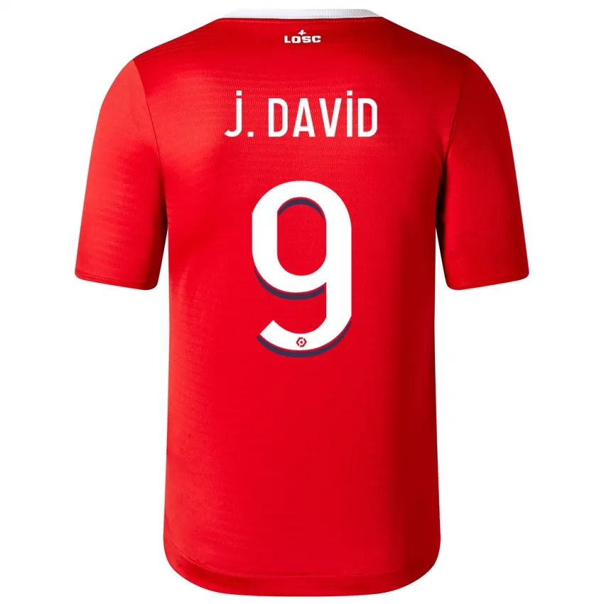Jonathan David Lille OSC 2023/24 Home Soccer Jersey by New Balance