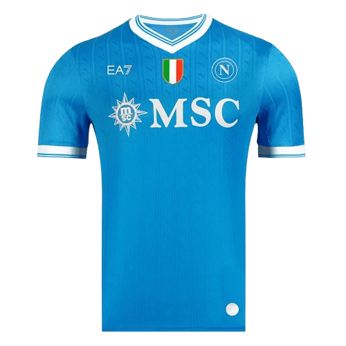 SSC Napoli 2025/26 Authentic Home Soccer Jersey by EA7