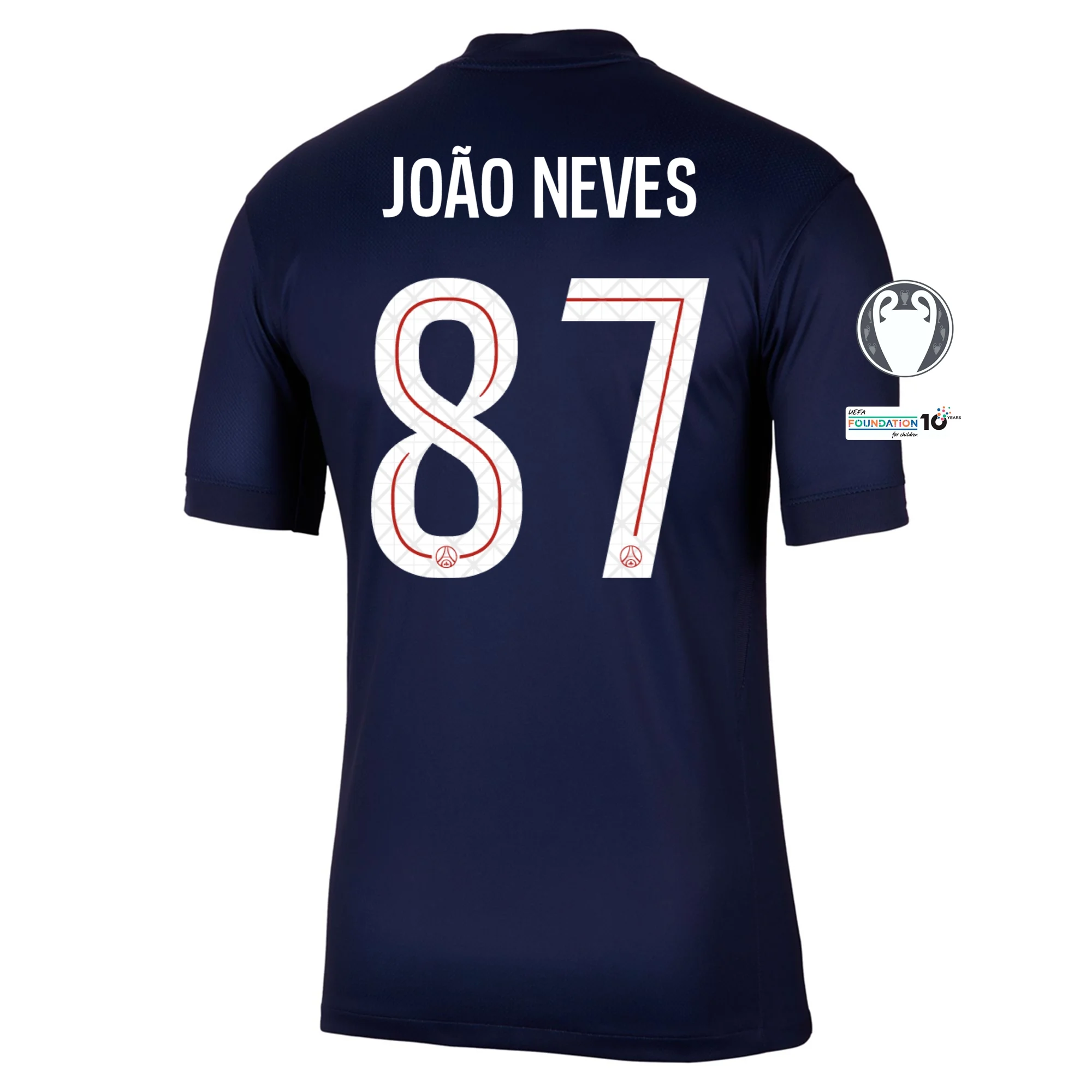 João Neves Paris Saint-Germain 2025/26 UCL Home Soccer Jersey by Nike