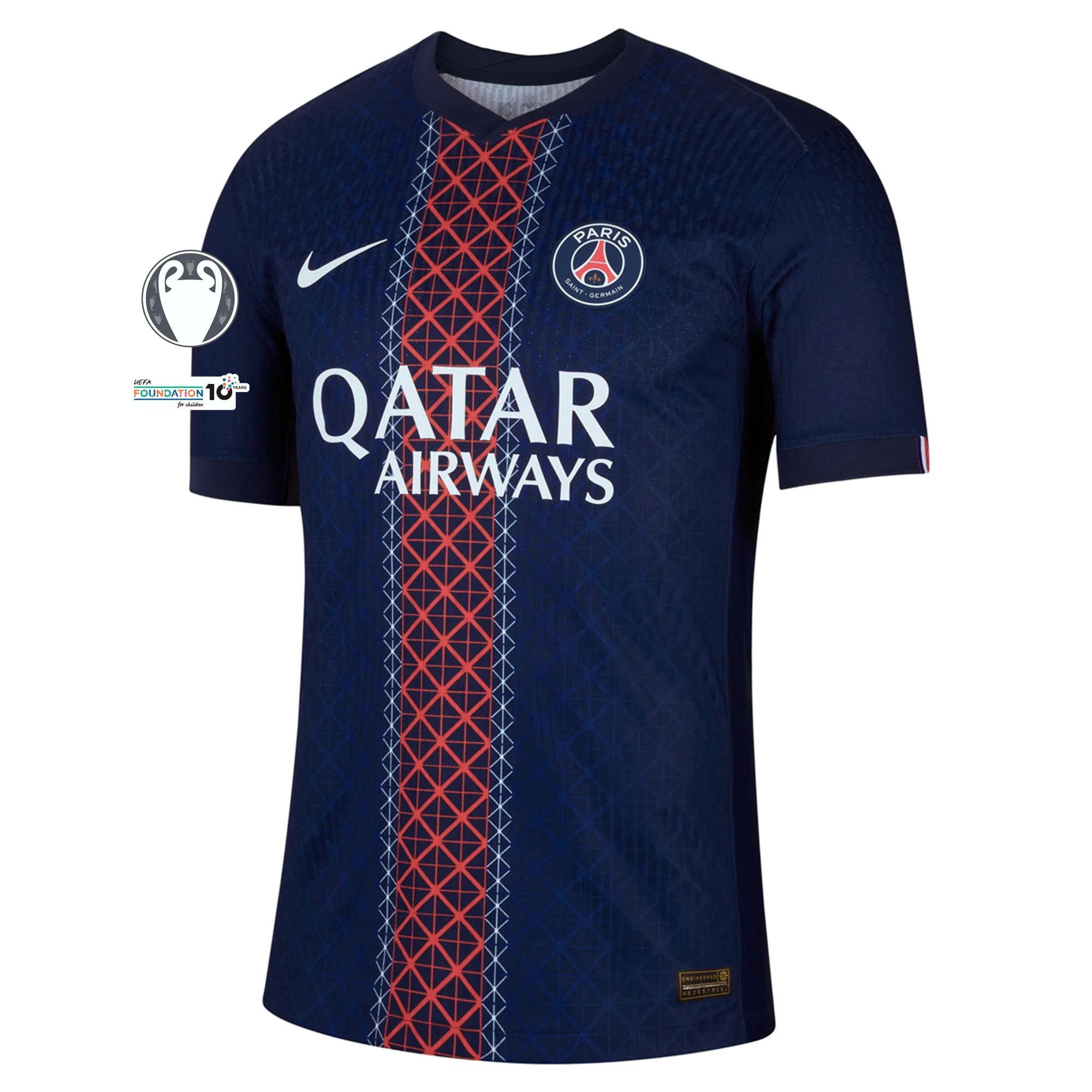 Paris Saint-Germain 2025/26 Authentic UCL Home Soccer Jersey by Nike