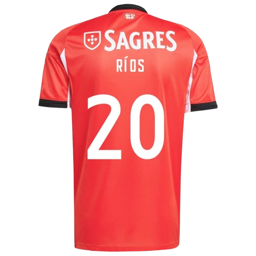 Richard Ríos Benfica 2025/26 Home Soccer Jersey by Adidas