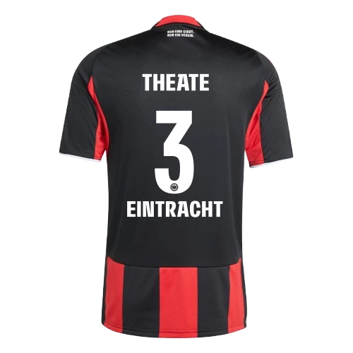 Arthur Theate Eintracht Frankfurt 2025/26 Home Soccer Jersey by Adidas