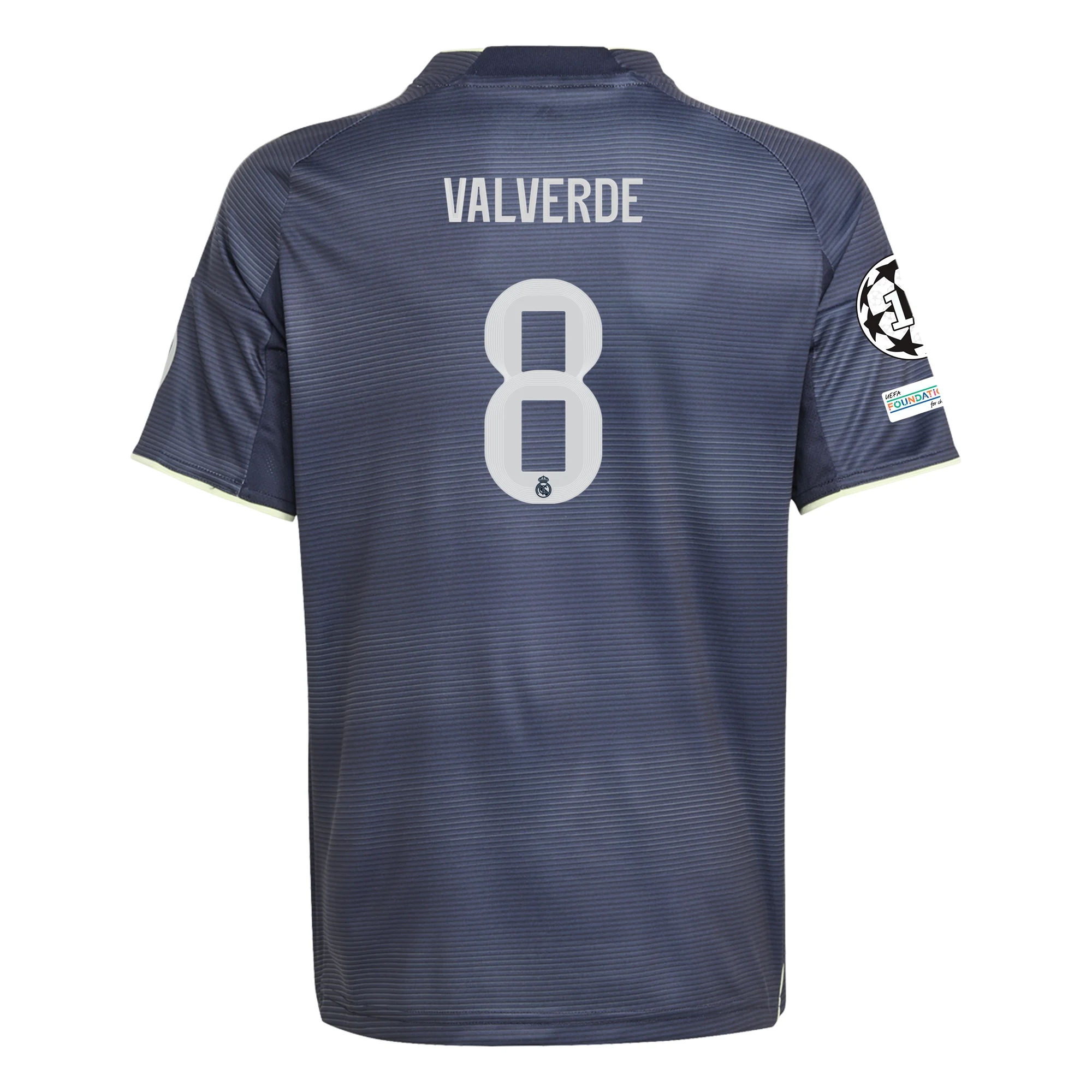 Federico Valverde Real Madrid 2025/26 Youth Away Soccer Jersey by Adidas