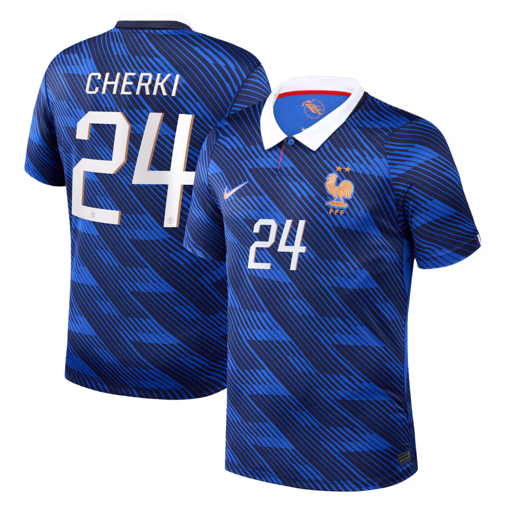 Rayan Cherki France 2026 Home Soccer Jersey by Nike