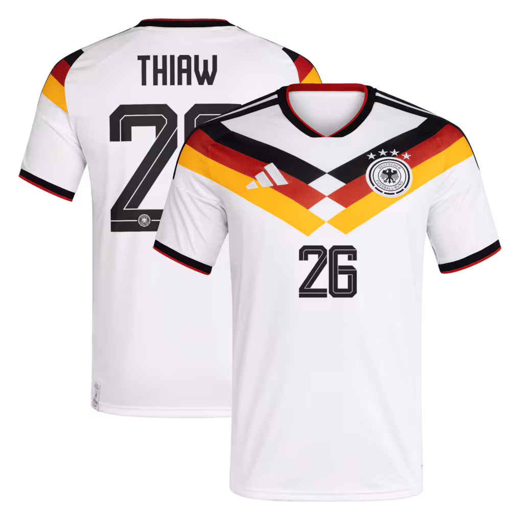 Malick Thiaw Germany 2026 Home Soccer Jersey by Adidas