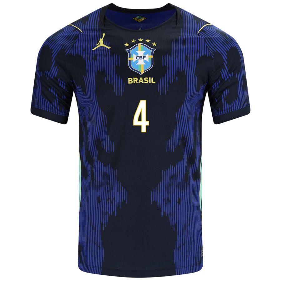 Marquinhos Brazil 2026 Away Soccer Jersey by Nike