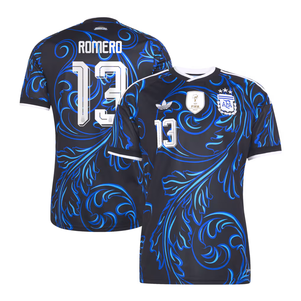 Cristian Romero Argentina 2026 Away Soccer Jersey by Adidas