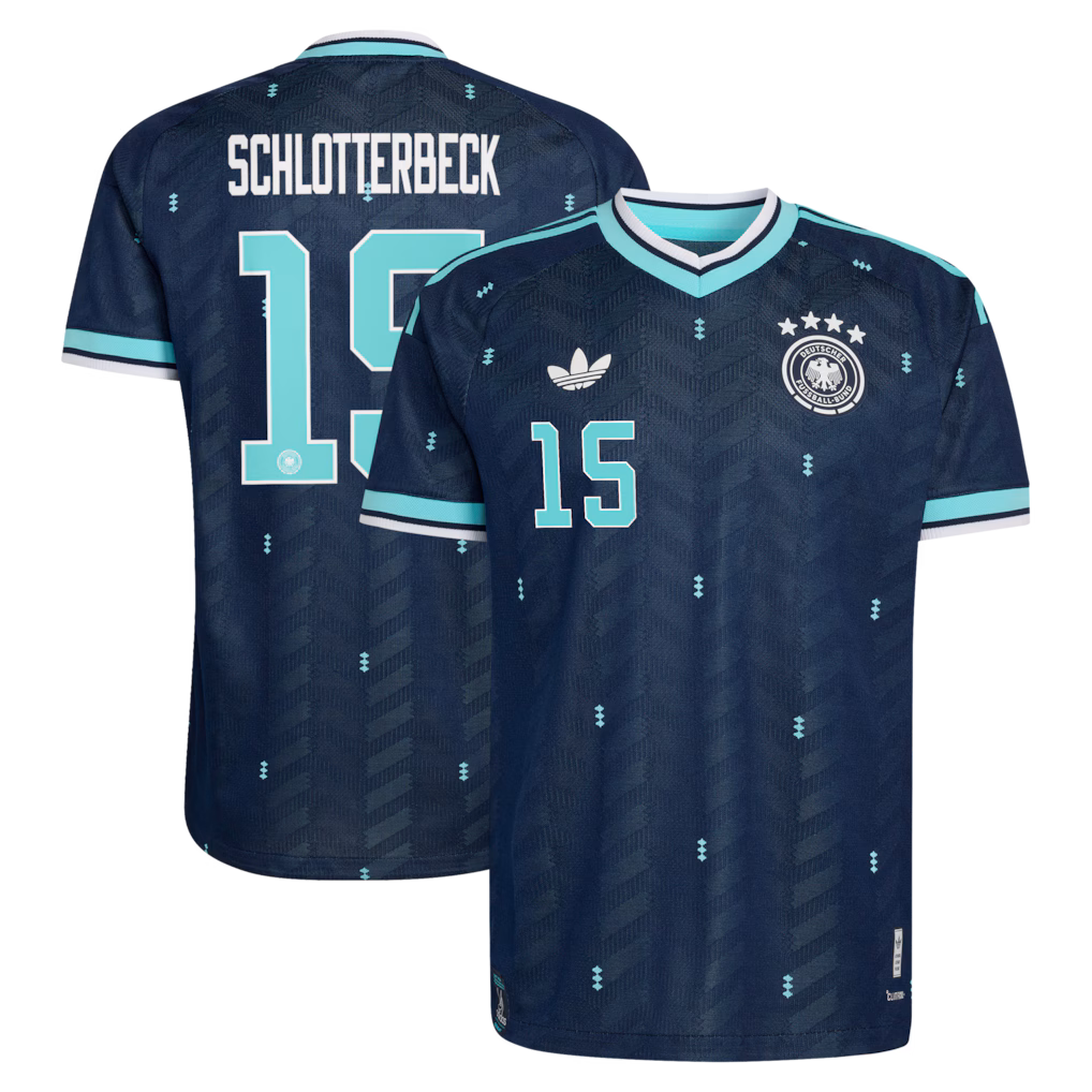 Nico Schlotterbeck Germany 2026 Away Soccer Jersey by Adidas